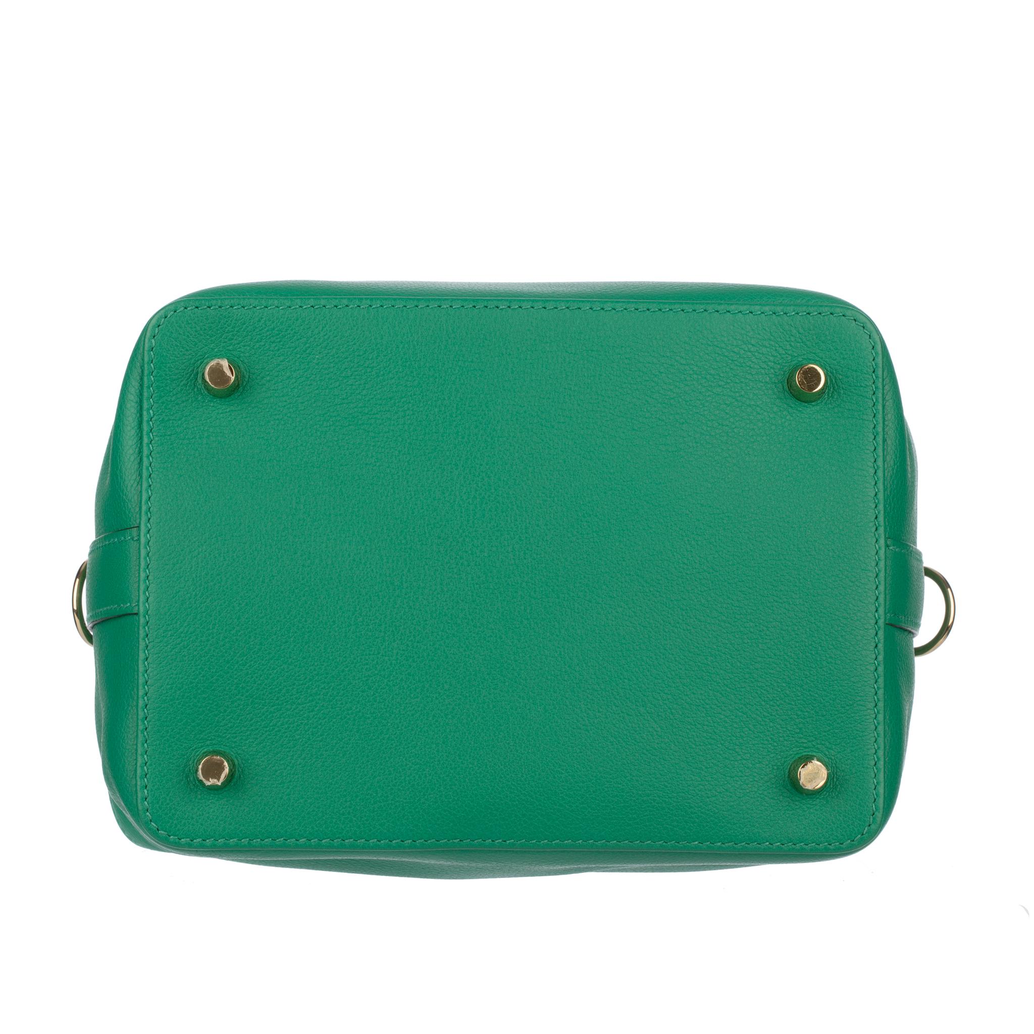 Hermes Toolbox 20 Vert Vertigo Evercolour Leather Permabrass Hardware 2