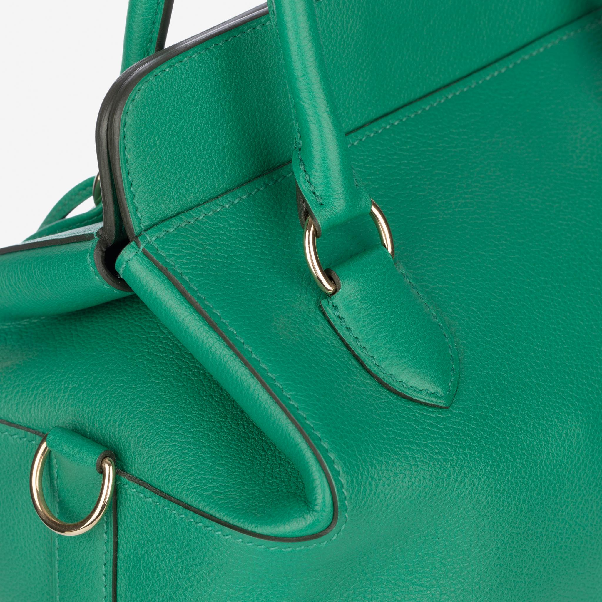 Hermes Toolbox 20 Vert Vertigo Evercolour Leather Permabrass Hardware 3