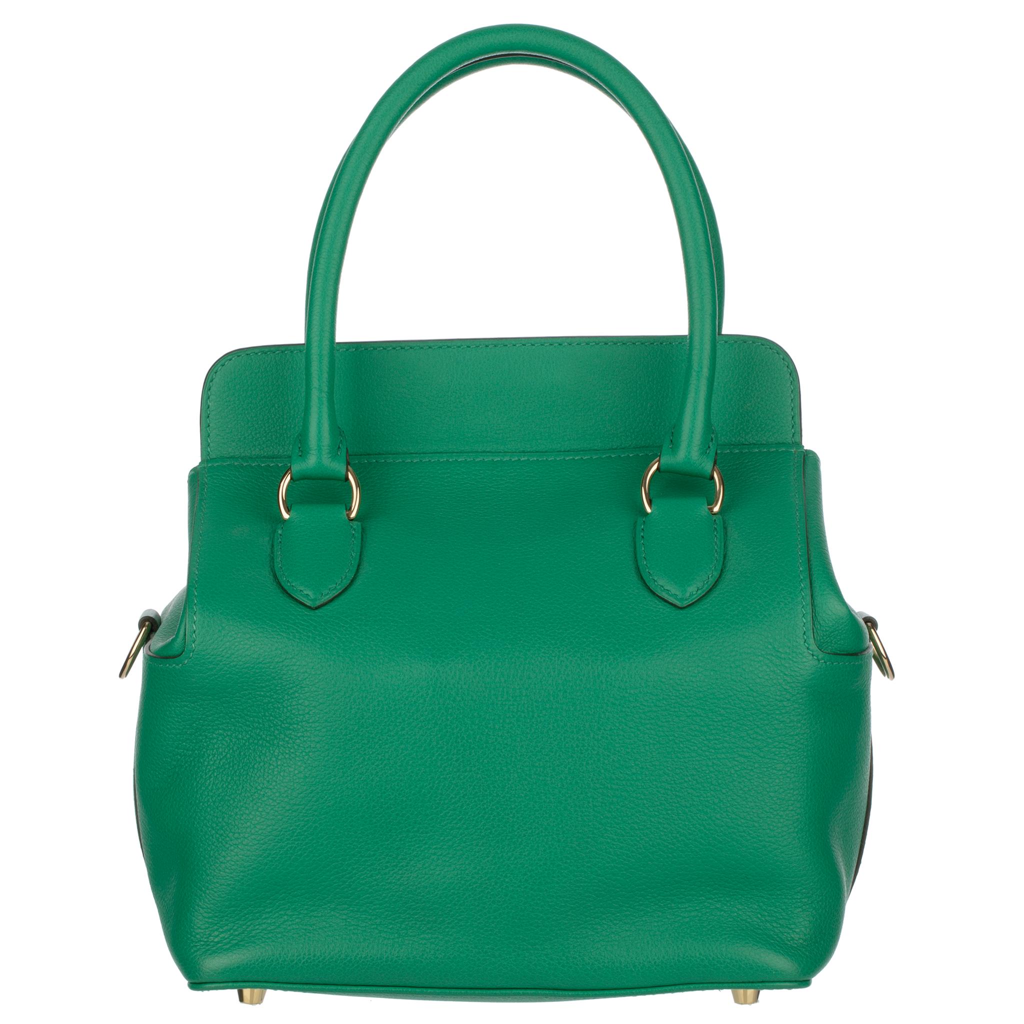 Hermes Toolbox 20 Vert Vertigo Evercolour Leather Permabrass Hardware 4