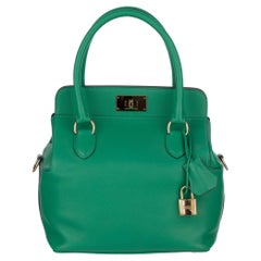 Hermes Toolbox 20 Vert Vertigo Evercolour Leather Permabrass Hardware