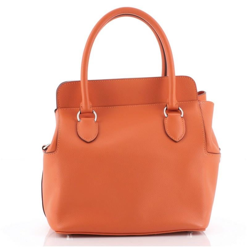 Orange Hermes Toolbox Bag Evercolor 20