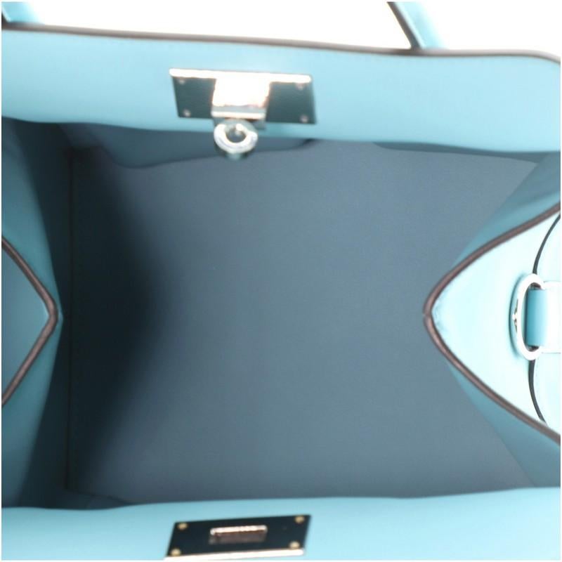 Blue Hermes Toolbox Bag Swift 20