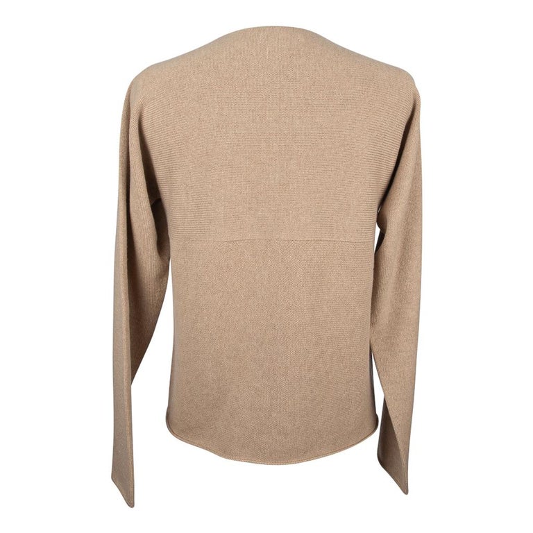 HERMES cashmere turtleneck knit Sweater tops Red M