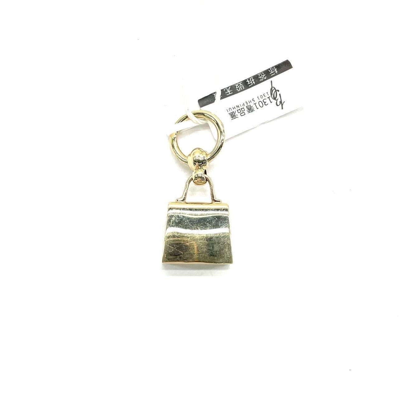 Hermès Top Kelly Ciondolo Oro Rosa Collana Charm in vendita 6