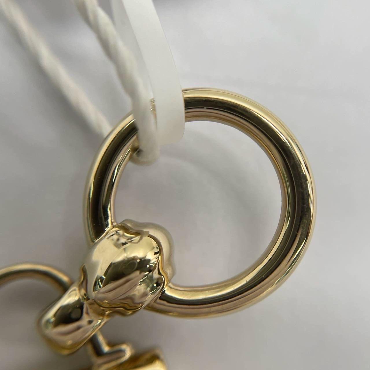 Hermès Top Kelly Ciondolo Oro Rosa Collana Charm in vendita 8