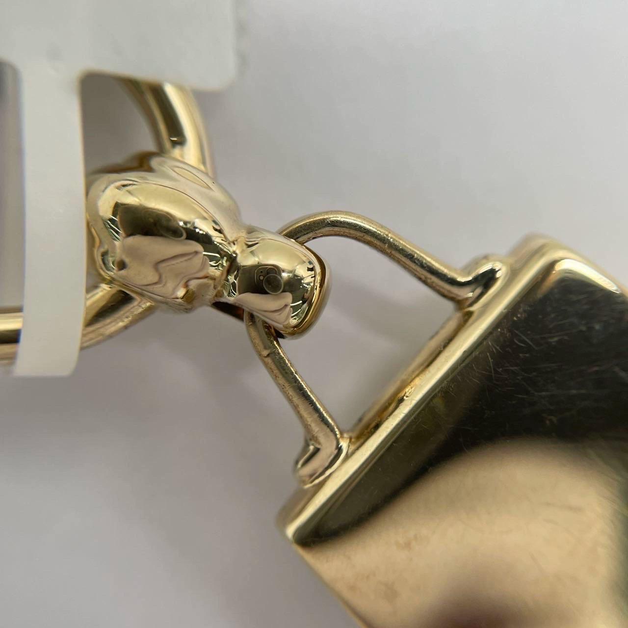 Hermès Top Kelly Ciondolo Oro Rosa Collana Charm in vendita 10