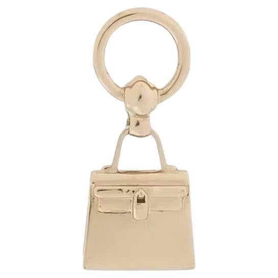 Hermès Top Kelly Anhänger Light Rose Gold Halskette Charme im Angebot