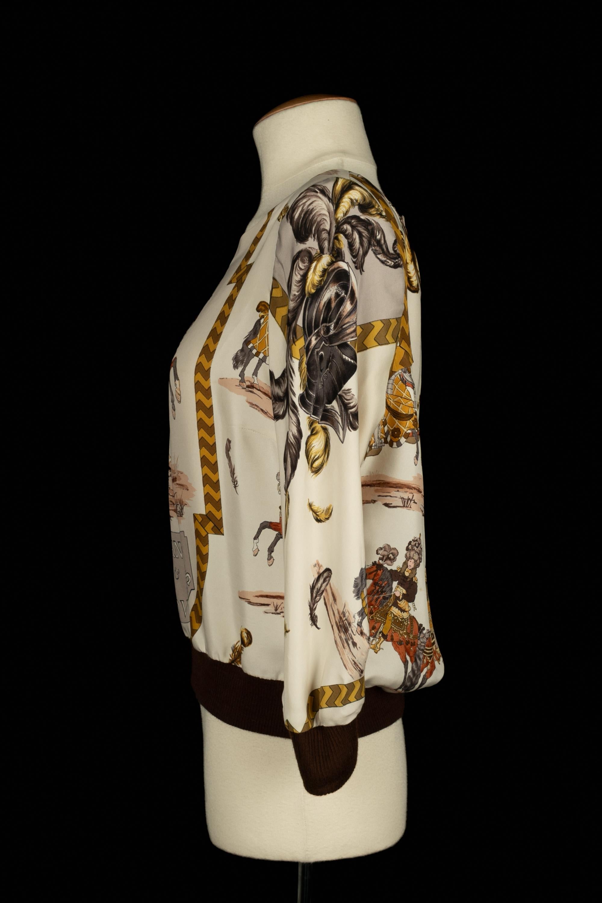 Hermès top 'tournament and display' Beige en venta
