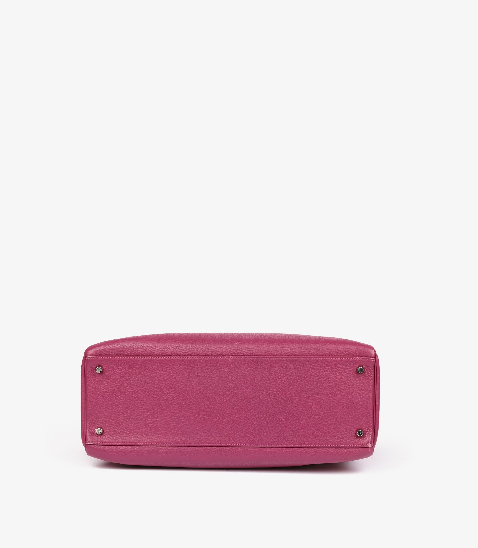 Hermès Tosca Clemence Kelly en cuir 40cm Retourne en vente 2