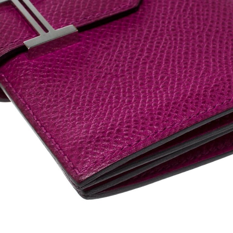 Hermes Tosca Epsom Leather Bearn Card Holder For Sale at 1stDibs
