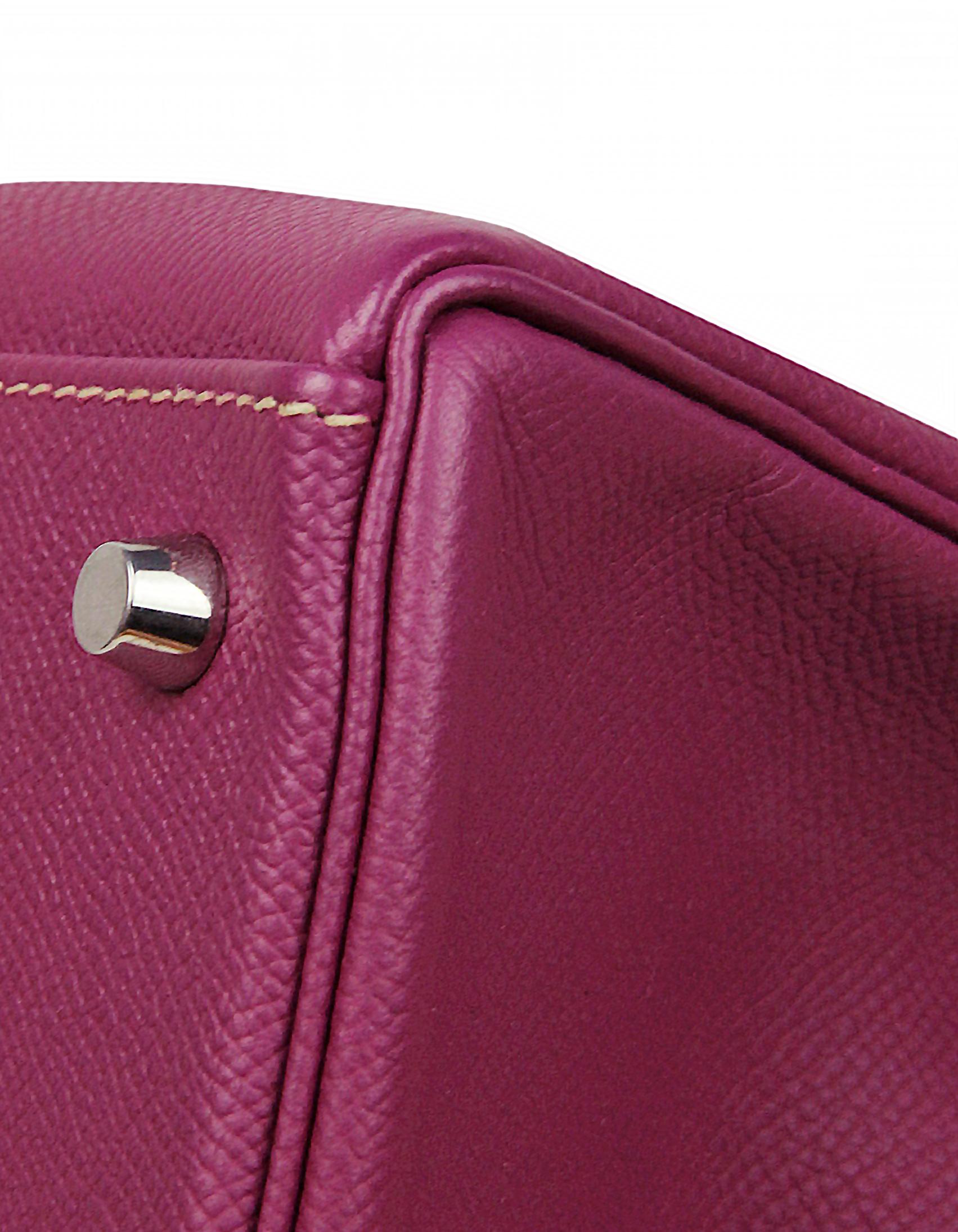 Hermes Tosca/ Rose Tyrien Epsom Leder 35cm Candy Kelly Tasche Damen im Angebot