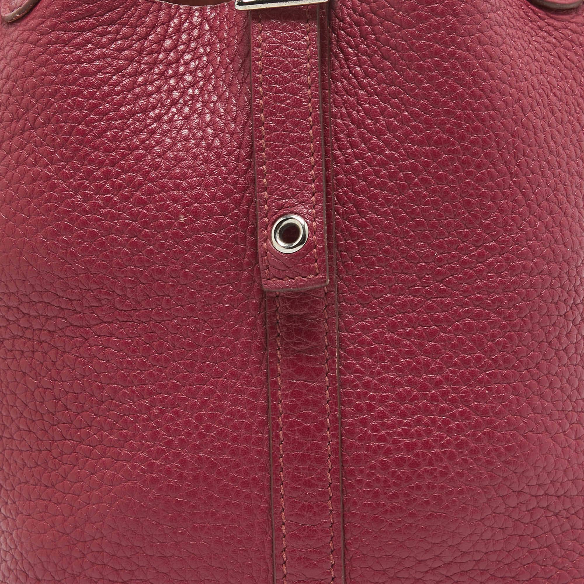 Hermes Tosca Taurillon Clemence Leather Picotin Lock 18 Bag 1