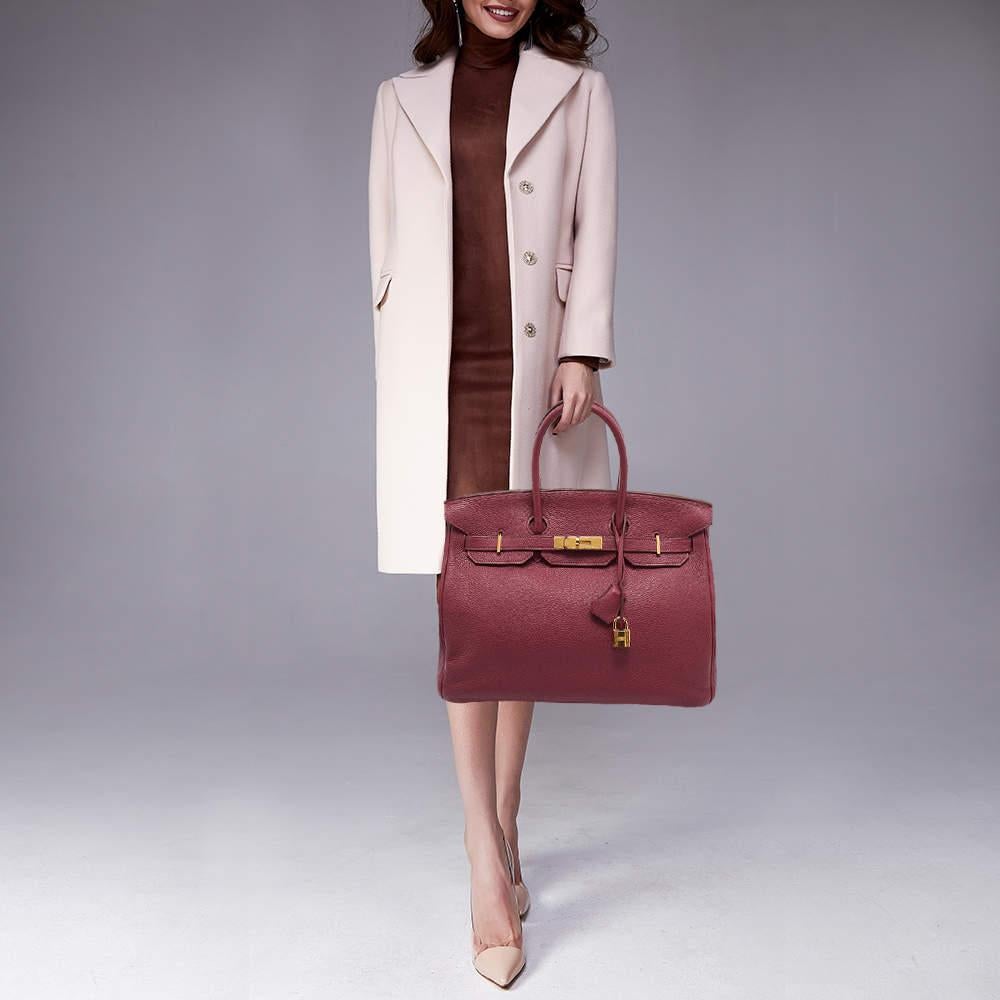 If youve been wishing to own an authentic Birkin there is no better time to buy the coveted work of art than now. Here we have this Tosca Birkin 35 just for you. Crafted in France from Togo leather the bag features dual top handles and a matching