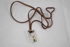 Hermes Touareg Silver Necklace Kelly Padlock