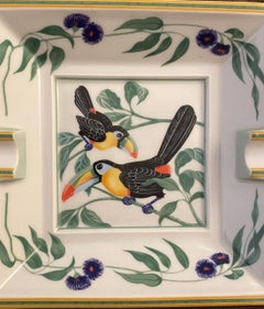 Posacenere in porcellana "Toucans" di Hermès
