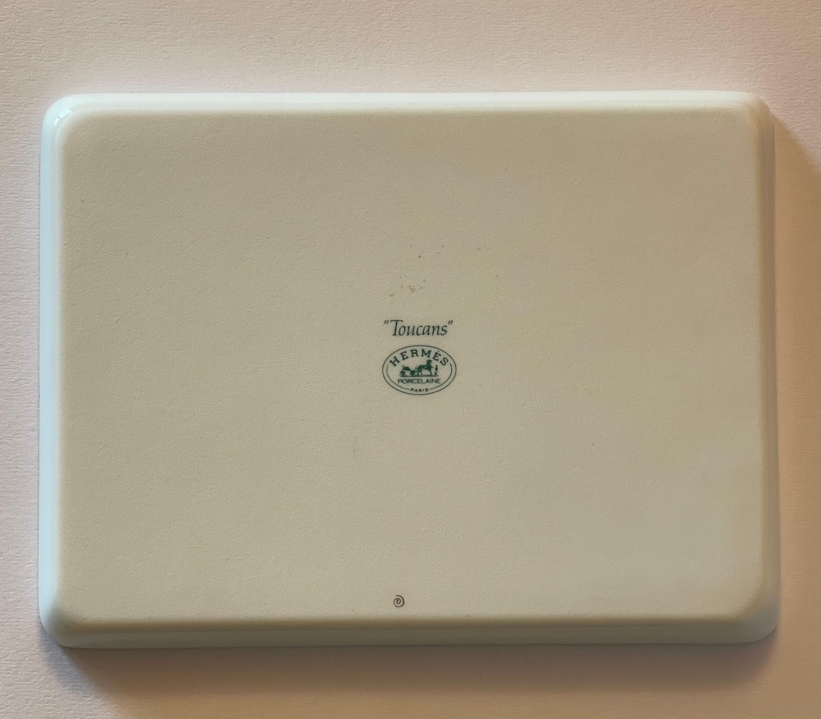 Hermes Toucans Vide Poche or Change Tray In Excellent Condition For Sale In Los Angeles, CA