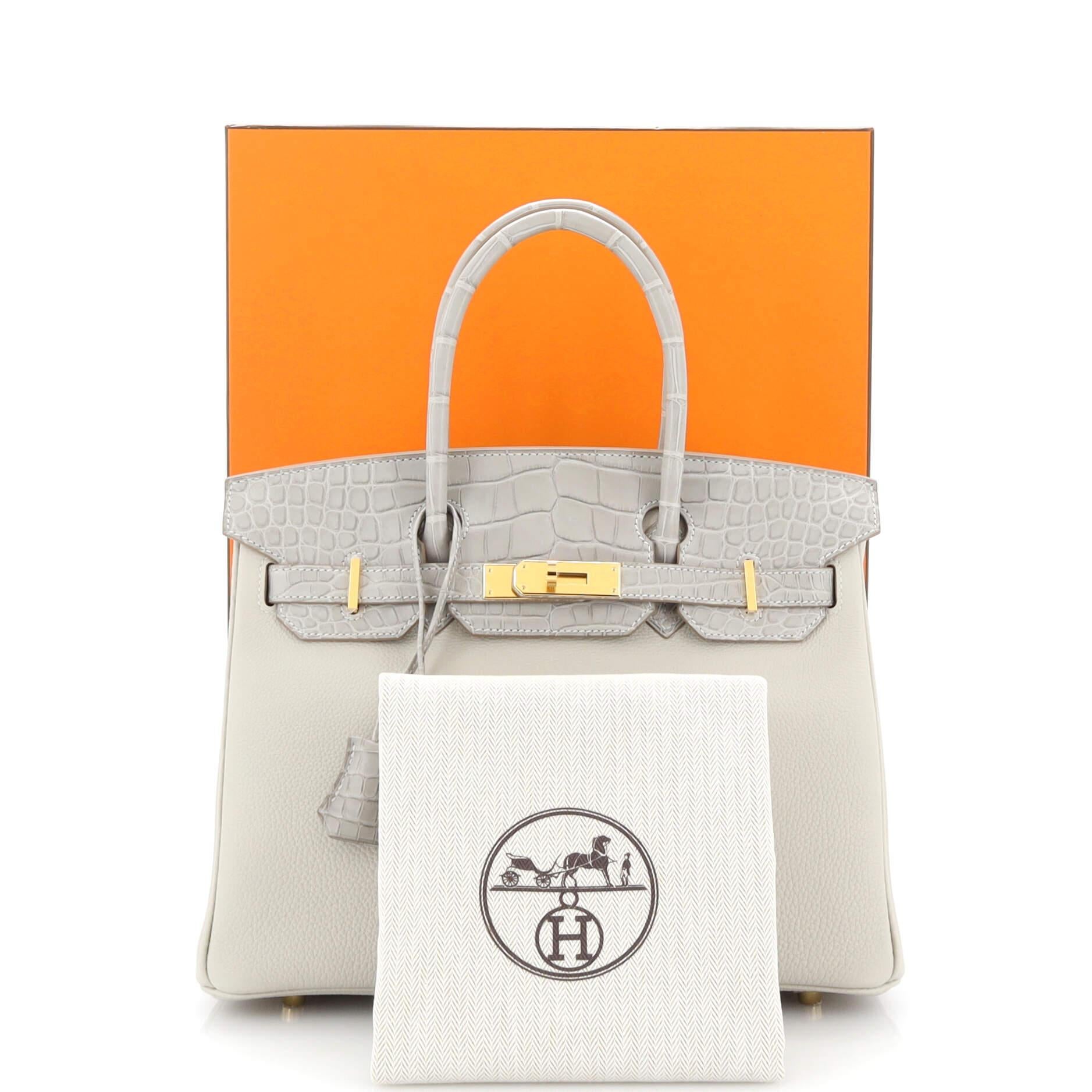 Hermes Birkin 25 Etoupe in Togo Leather Silver Hardware (PHW) Stamp A  (2017) at 1stDibs