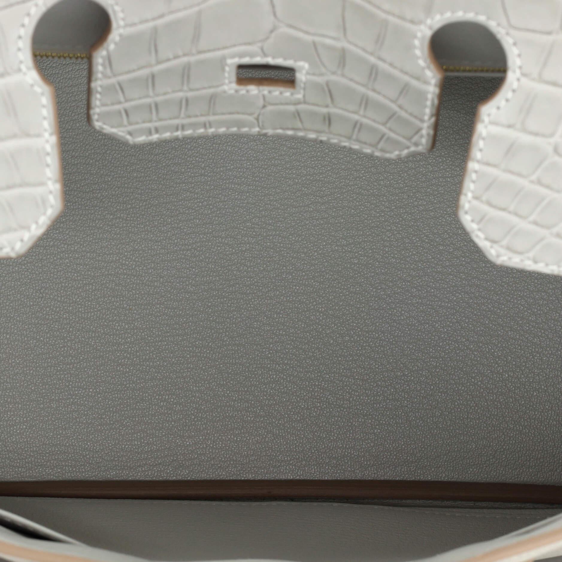 Hermes Touch Birkin Bag Grey Togo with Matte Alligator with Gold Hardware 30 2