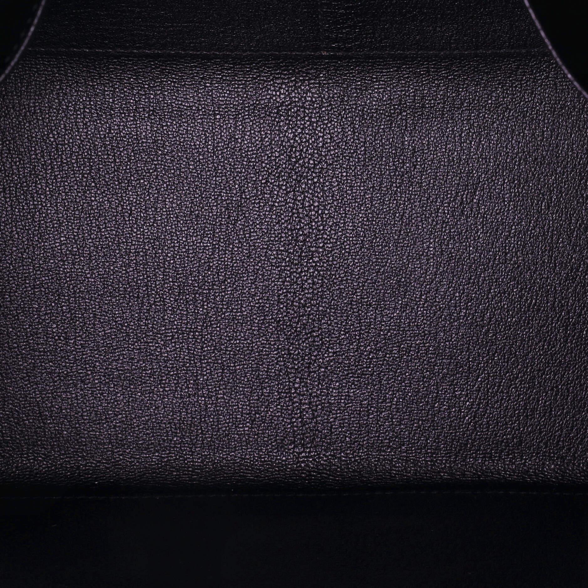 Hermes Touch Kelly Handbag Noir Clemence with Noir Matte Porosus Crocodil 1