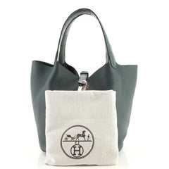 Hermes Touch Picotin Lock Bag Clemence with Matte Alligator MM