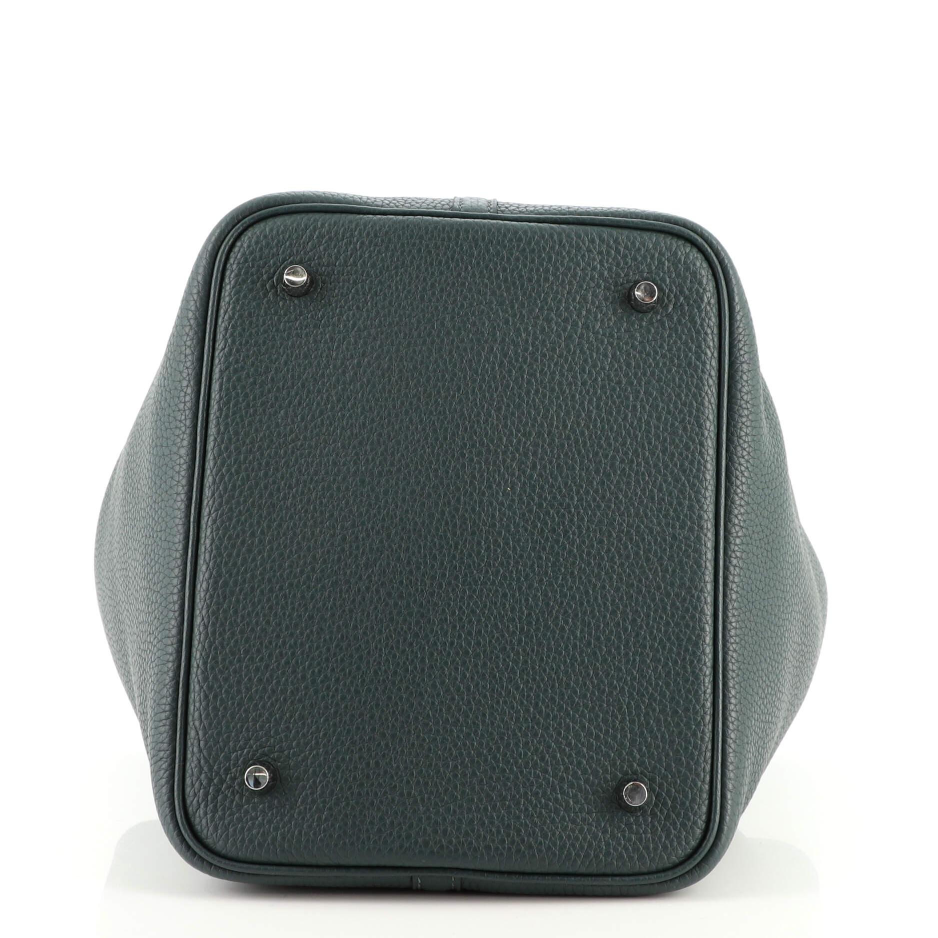 Women's or Men's Hermes Touch Picotin Lock Bag Clemence with Matte Alligator MM