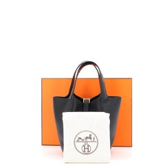 Hermes Touch Picotin Lock Borsa Clemence con alligatore opaco PM
