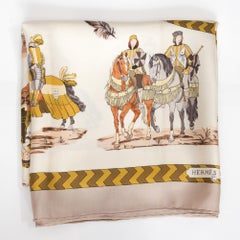 Hermes Tournois et Carrousels by Philippe Ledoux Silk Scarf