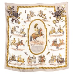 Pañuelo de seda Hermes Tournois et Carrousels by Philippe Ledoux