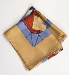 Hermes Tout Cuir by Caty Latham Silk Scarf