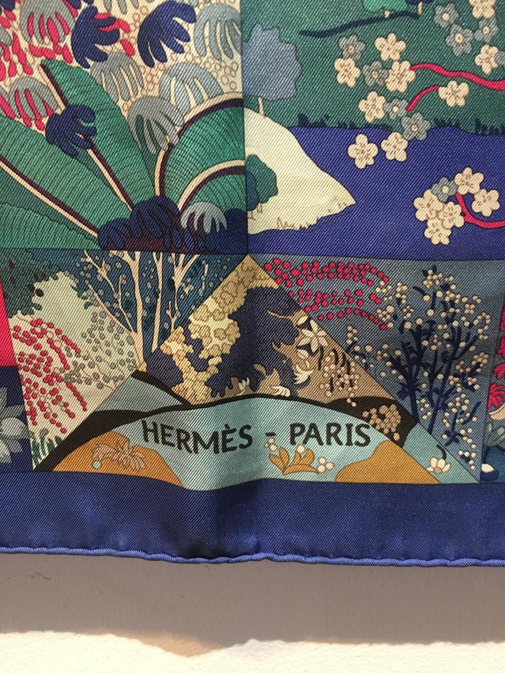 hermes quilt scarf