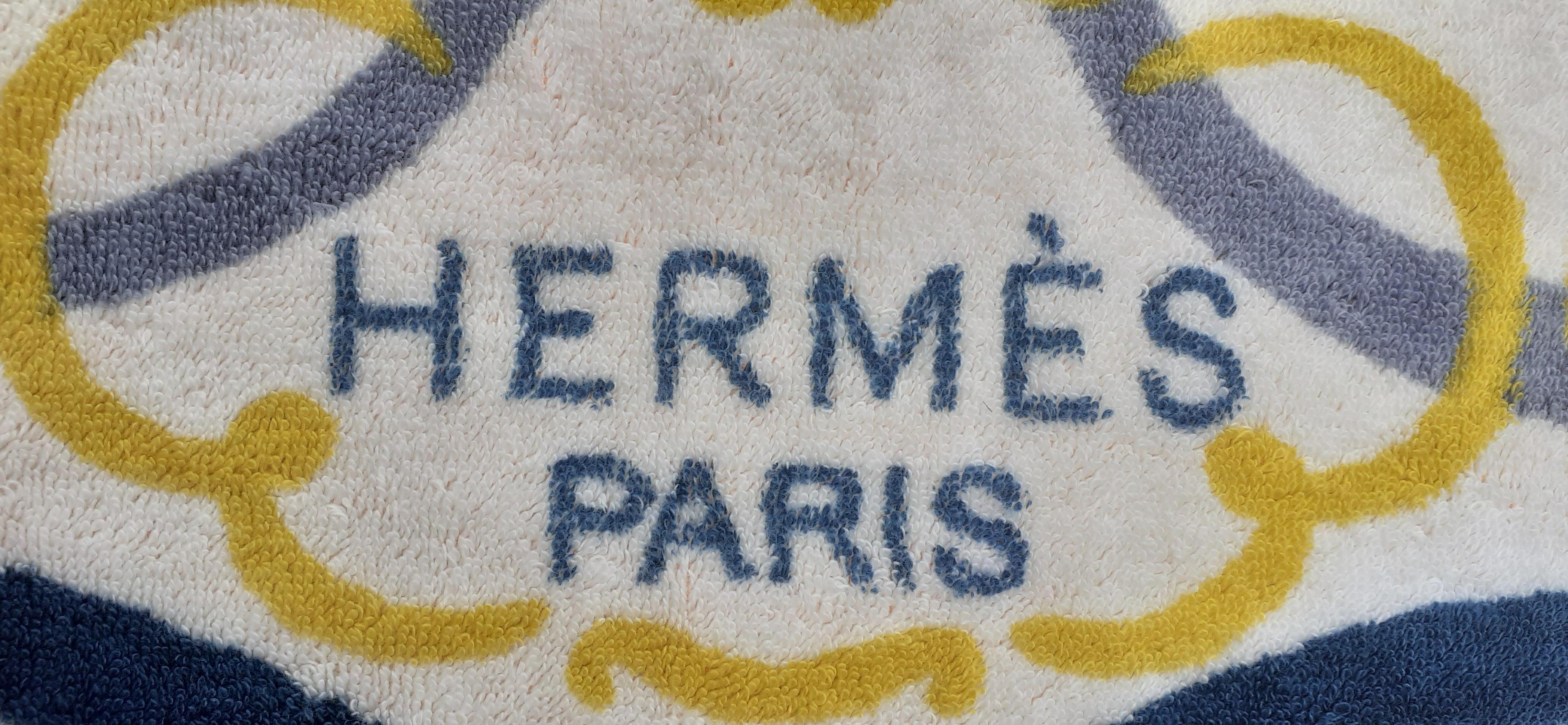 Hermès Towel Beach Towel Iconic Brides de Gala Pattern Cotton RARE 2
