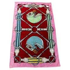 Hermes towel cotton pink 