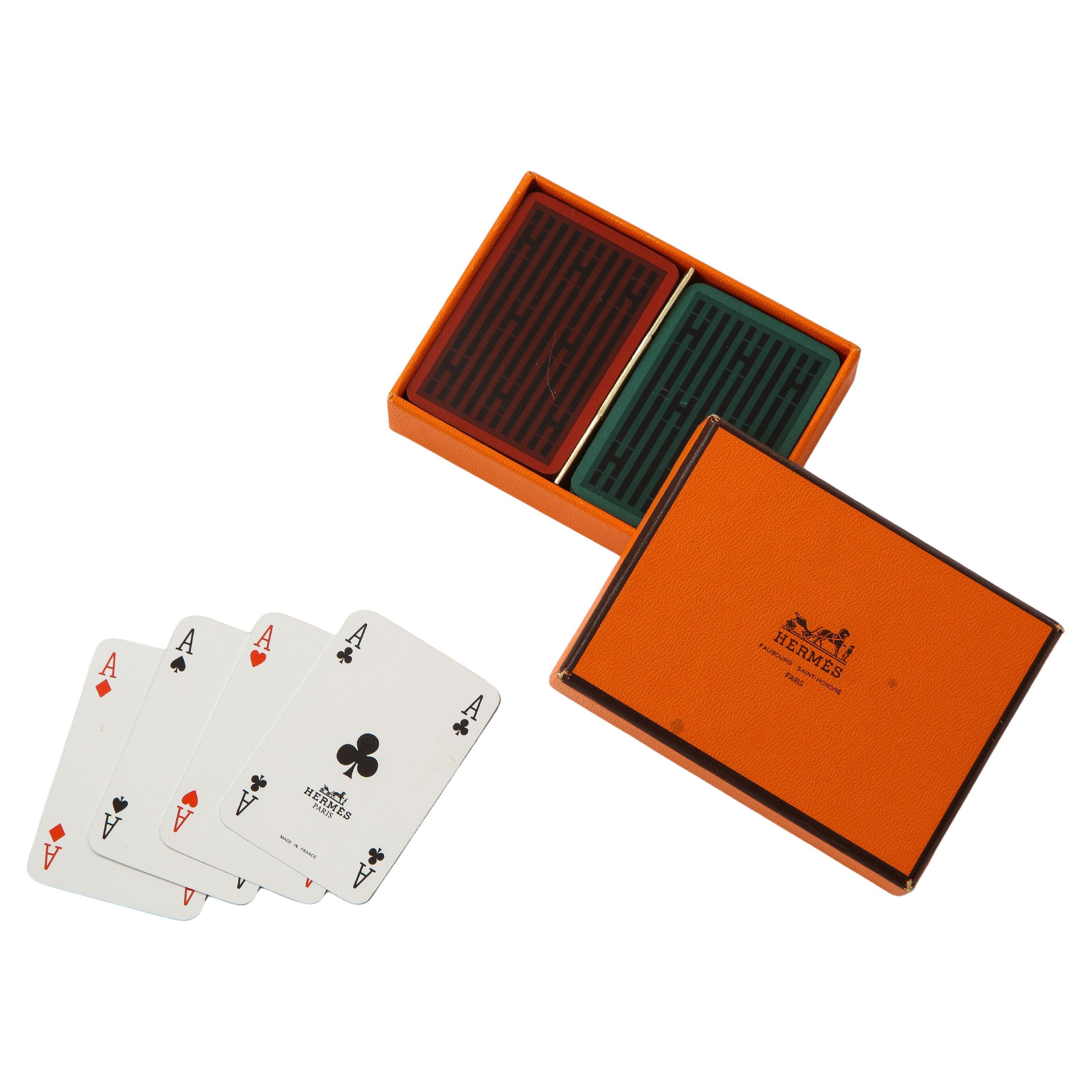Hermes Travel Size Playing Cards