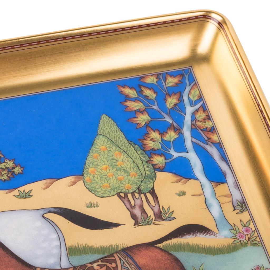 Hermes Tray Cheval D'Orient Porcelain Small Model In New Condition In Miami, FL