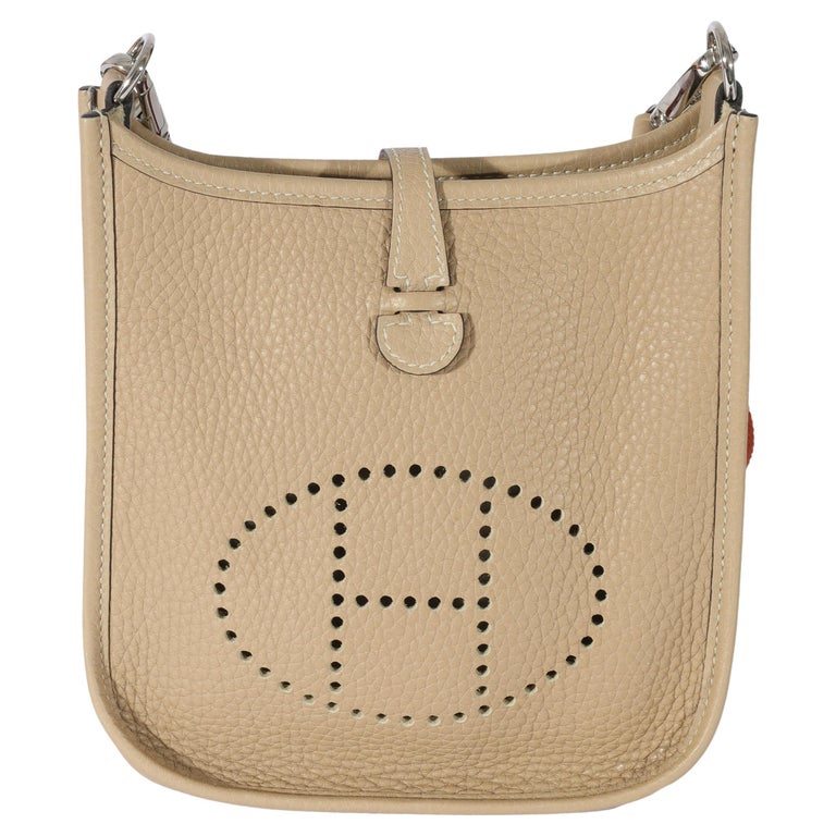 Sold at Auction: Hermes Evelyne TPM Bag, Cuivre Clemence Leather, Gold  Hardware