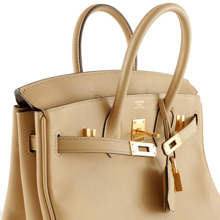 Hermès Trench Swift Leather 25 cm Birkin Bag For Sale at 1stdibs