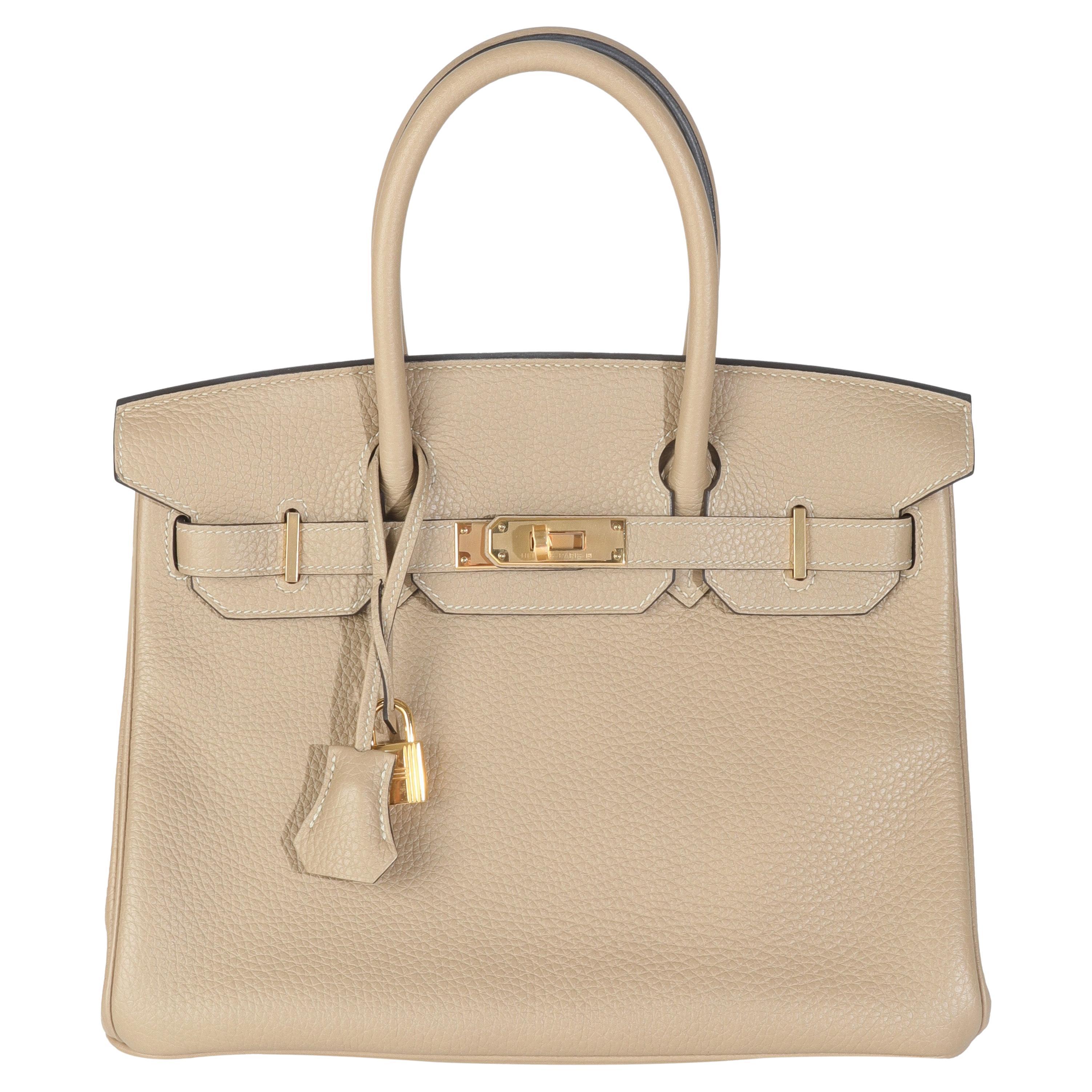 Hermès Trench Togo Birkin 30 PHW en venta