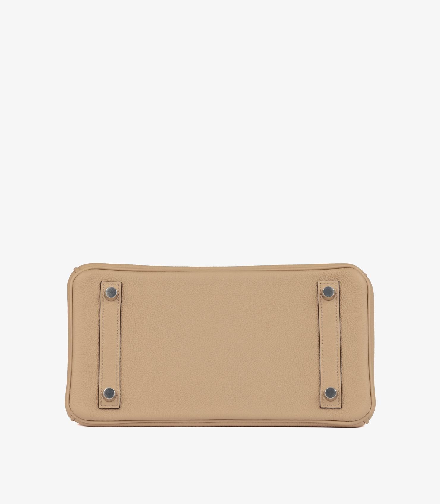 Hermès Trench Togo Leather Birkin 25cm Retourne en vente 3