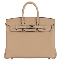 Hermès Trench Togo Leather Birkin 25cm Retourne