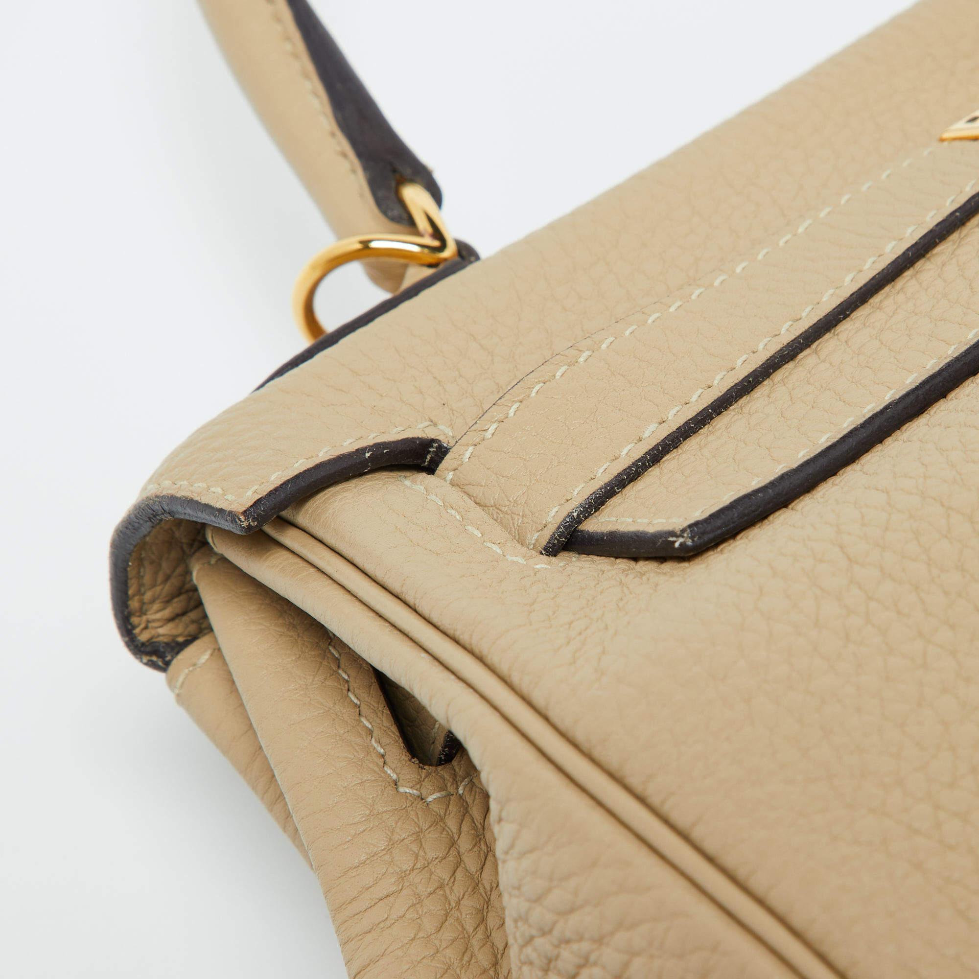 Hermès Trench Togo Leather Gold Finish Kelly Retourne 28 Bag 2