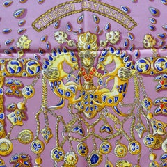 Hermes Trésors Retrouves Annie Faivre Silk Scarf