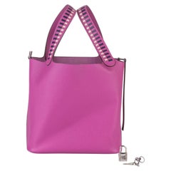 Hermès Tressage De Cuir Picotin Blocco 22