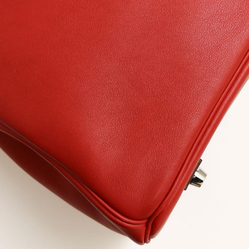 Hermes Tressage Red Birkin 35 Swift Leather For Sale 7