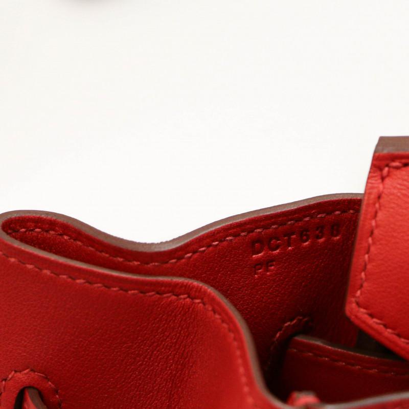 Hermes Tressage Red Birkin 35 Swift Leather For Sale 8