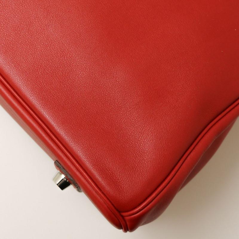 Hermes Tressage Red Birkin 35 Swift Leather For Sale 10