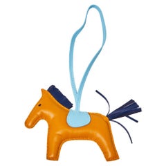 Hermes Tri Color GriGri Rodeo Horse Bag Charm GM