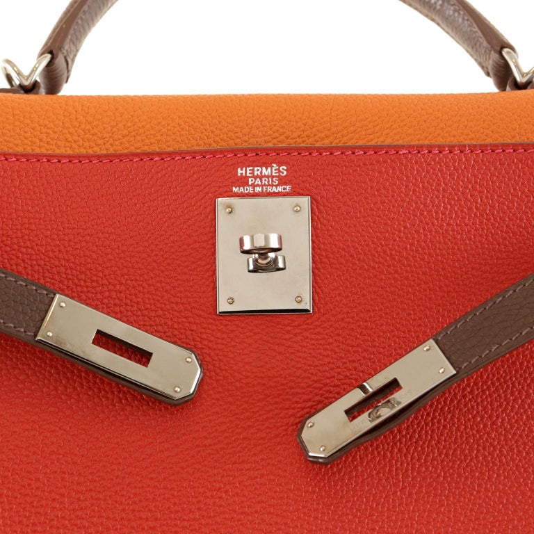 Hermès Kelly 32 cm Handbag in Pink Togo Leather