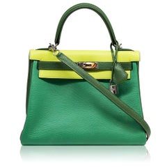 Hermès Tri-colour 28cm Kelly Bag