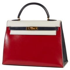 Hermès Tri-Colour Sellier 32cm Kelly Bag