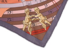 Hermès Triangle "Dies et Hore" Scarf